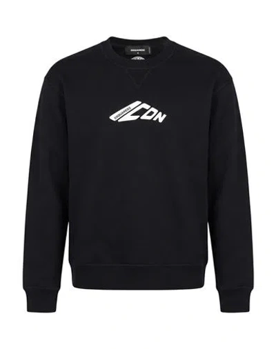 Dsquared2 Woman Sweatshirt Black Size Xxs Cotton, Polyester