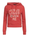 Dsquared2 Woman Sweatshirt Brick Size L Cotton In Red
