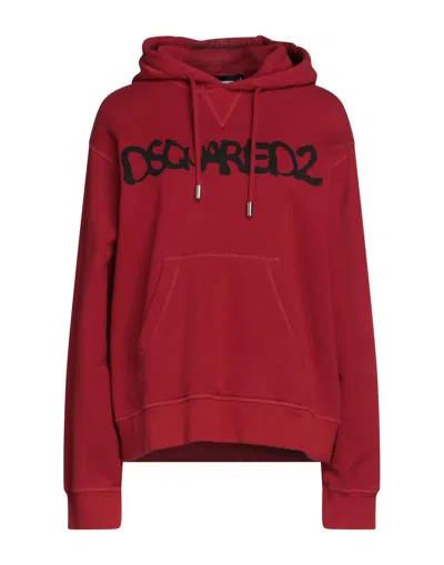 Dsquared2 Sweatshirts In Brick Red