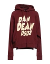 Dsquared2 Woman Sweatshirt Brick Size L Cotton, Elastane In Red