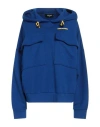 Dsquared2 Woman Sweatshirt Bright Blue Size M Cotton