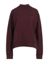 Dsquared2 Woman Sweatshirt Burgundy Size L Cotton, Elastane In Red