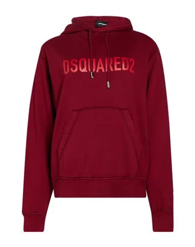 Dsquared2 Woman Sweatshirt Burgundy Size Xs Cotton In Multi