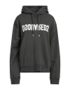 Dsquared2 Woman Sweatshirt Steel Grey Size Xl Cotton