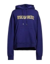 Dsquared2 Woman Sweatshirt Dark Purple Size Xs Cotton, Elastane