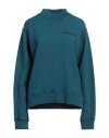 Dsquared2 Woman Sweatshirt Deep Teal Size Xs Cotton, Elastane In Green