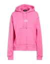Dsquared2 Woman Sweatshirt Fuchsia Size S Cotton, Elastane In Pink