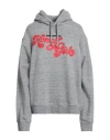 Dsquared2 Woman Sweatshirt Grey Size 6 Cotton In Grey