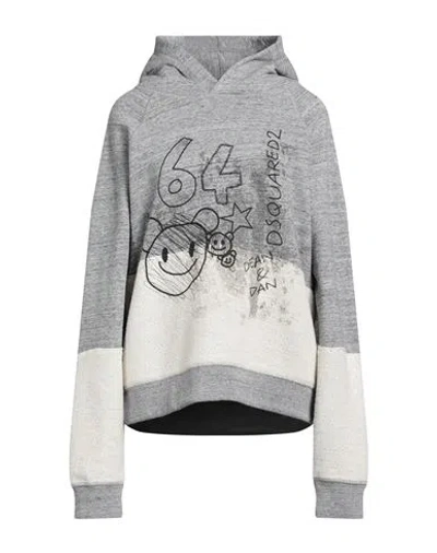 Dsquared2 Woman Sweatshirt Grey Size S Cotton