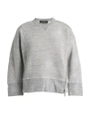 Dsquared2 Woman Sweatshirt Light Grey Size S Cotton In Gray