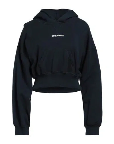 Dsquared2 Woman Sweatshirt Midnight Blue Size Xs Cotton, Elastane