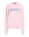 Dsquared2 Woman Sweatshirt Pink Size M Cotton