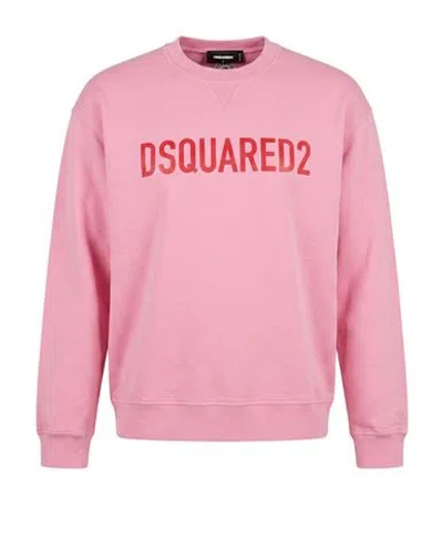 Dsquared2 Woman Sweatshirt Pink Size Xs Cotton, Elastane