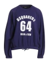 Dsquared2 Woman Sweatshirt Purple Size L Cotton