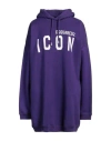 Dsquared2 Logo-printed Drawstring Hoodie In Purple
