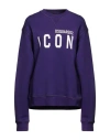Dsquared2 Woman Sweatshirt Purple Size Xs Cotton
