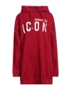 Dsquared2 Woman Sweatshirt Red Size S Cotton, Elastane
