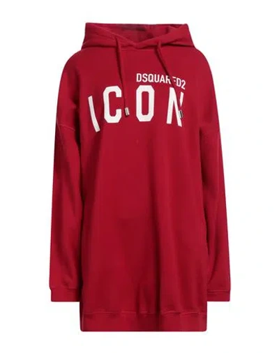 Dsquared2 Woman Sweatshirt Red Size S Cotton, Elastane