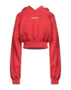 Dsquared2 Woman Sweatshirt Red Size Xs Cotton, Elastane