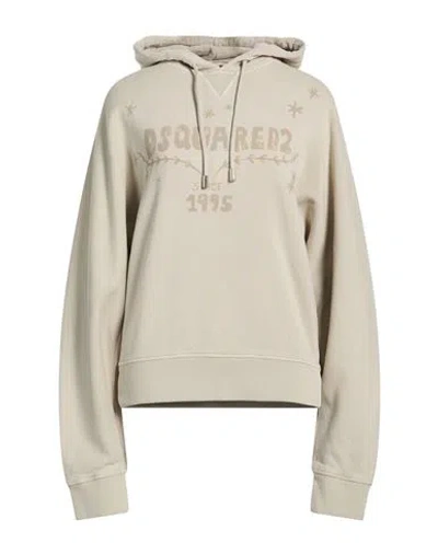 Dsquared2 Woman Sweatshirt Sand Size L Cotton In Neutral