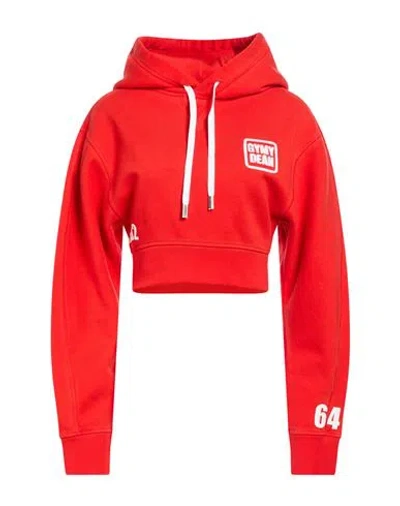Dsquared2 Woman Sweatshirt Tomato Red Size Xs Cotton