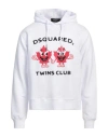 Dsquared2 Twins Club Hooded Sweatshirt In White