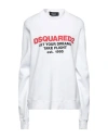 Dsquared2 Woman Sweatshirt White Size Xl Cotton In White