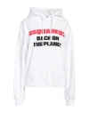 Dsquared2 Woman Sweatshirt White Size Xl Cotton