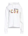 Dsquared2 Woman Sweatshirt White Size L Cotton In White