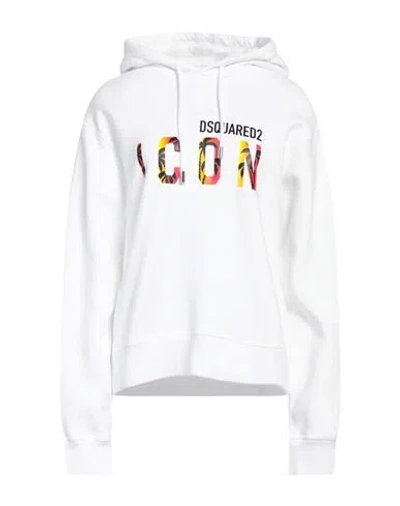 Dsquared2 Woman Sweatshirt White Size L Cotton