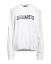 Dsquared2 Woman Sweatshirt White Size L Cotton