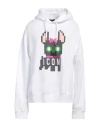 Dsquared2 Woman Sweatshirt White Size L Cotton, Elastane In White