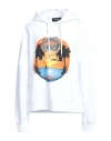 Dsquared2 Cool Fit Graphic-print Hoodie In White