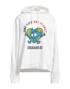 Dsquared2 White Cotton One Life Sweatshirt In White