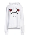 Dsquared2 Woman Sweatshirt White Size M Cotton, Elastane
