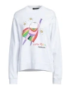 Dsquared2 Woman Sweatshirt White Size M Cotton, Elastane In White