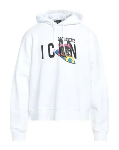 Dsquared2 Woman Sweatshirt White Size S Cotton