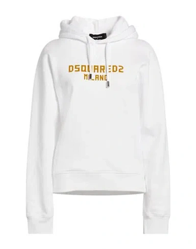 Dsquared2 Woman Sweatshirt White Size S Cotton