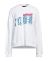 Dsquared2 Woman Sweatshirt White Size Xs Cotton, Elastane