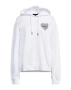 Dsquared2 Woman Sweatshirt White Size M Cotton, Elastane