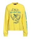 Dsquared2 Woman Sweatshirt Yellow Size Xs Cotton In Yellow
