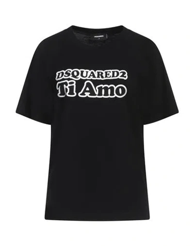 Dsquared2 T-shirt Mit Logo-print In Black