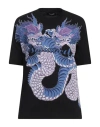 Dsquared2 Dragon-print Cotton T-shirt In Black