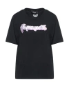 Dsquared2 Woman T-shirt Black Size L Cotton In Black