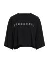 Dsquared2 Woman T-shirt Black Size L Cotton