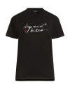 Dsquared2 Woman T-shirt Black Size L Cotton