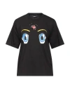Dsquared2 Woman T-shirt Black Size L Cotton In Black