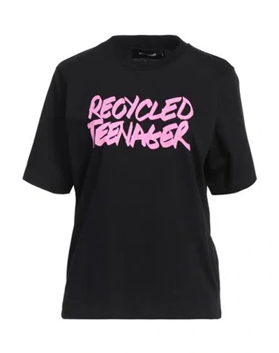 Dsquared2 Woman T-shirt Black Size L Cotton
