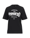 Dsquared2 Logo Printed Crewneck T-shirt In Black