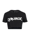 Dsquared2 Black Cotton T-shirt In Black